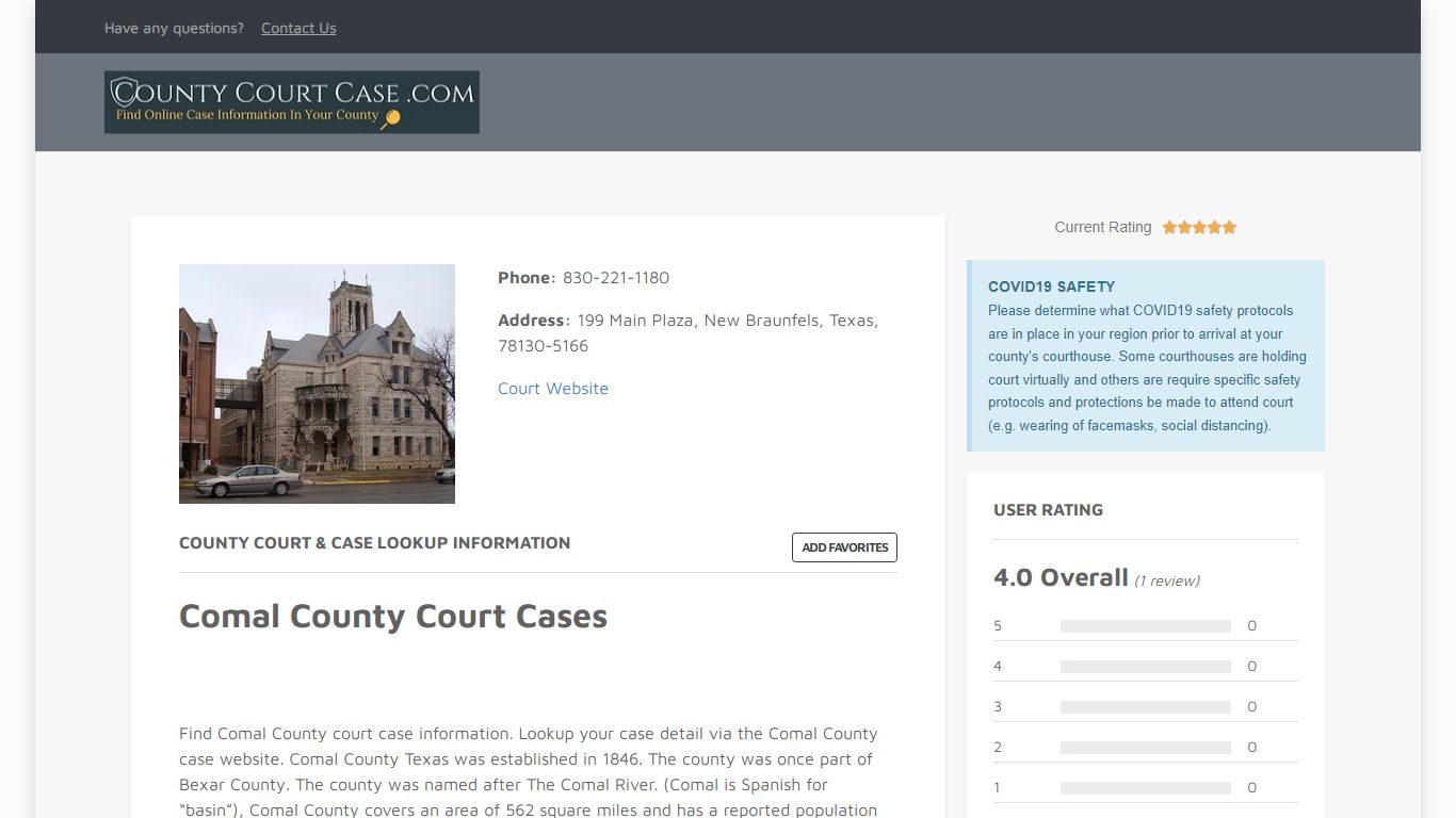 Comal County | County Court Case Search & Lookup ...